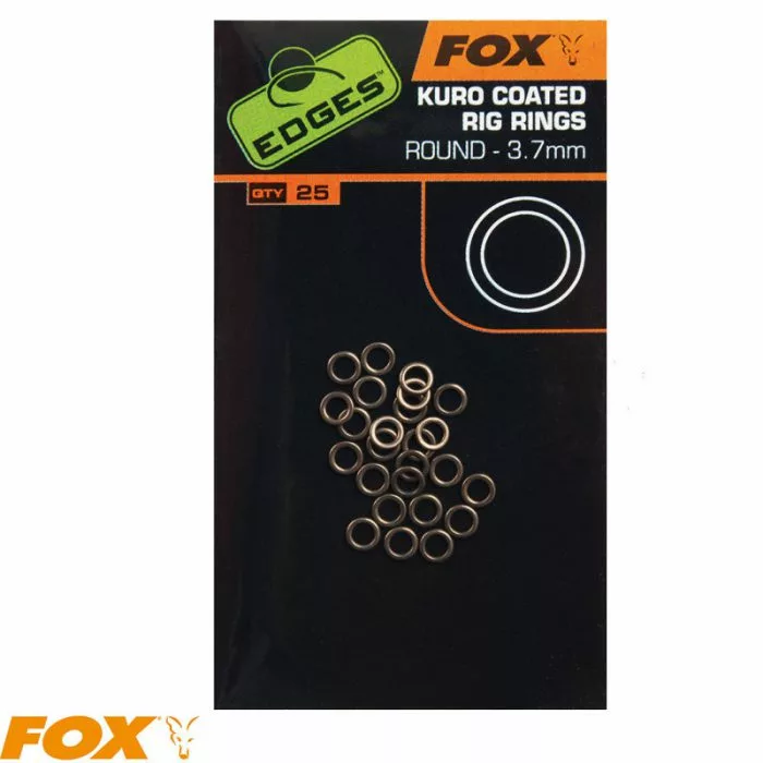 Fox EDGES™ Kuro Coated Rig Rings – 3.7mm Large 3 Fox EDGES™ Kuro Coated Rig Rings – 3.7mm Large