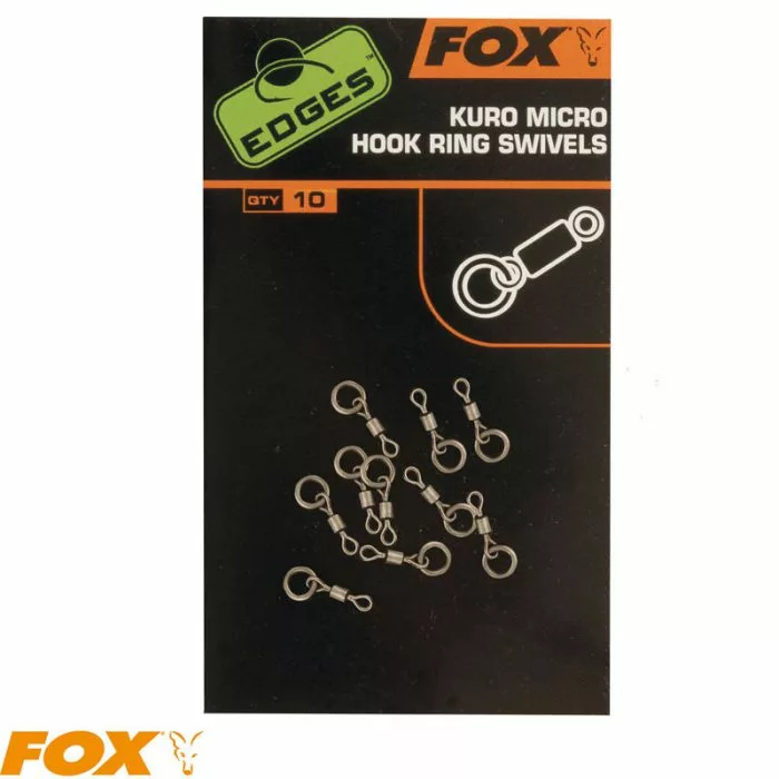 Fox EDGES™ Kuro Micro Hook Ring Swivels 3 Fox EDGES™ Kuro Micro Hook Ring Swivels