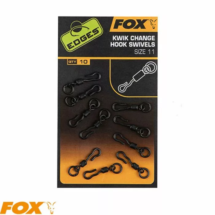 Fox Edges Kwik Change Hook Swivels Size 11 X10 3 Fox Edges Kwik Change Hook Swivels Size 11 X10