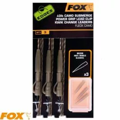 Fox Submerge Camo Power Grip Lead Clip Kwik Change 30lb