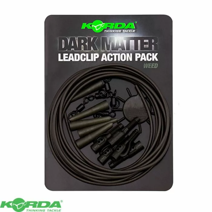 Korda Dark Matter Lead Clip Action Pack – Weed 3 Korda Dark Matter Lead Clip Action Pack – Weed