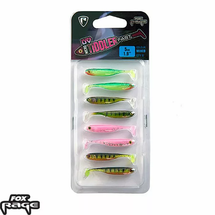 Fox Rage UV Micro Tiddler Fast 5cm X 8pcs 3 Fox Rage UV Micro Tiddler Fast 5cm X 8pcs